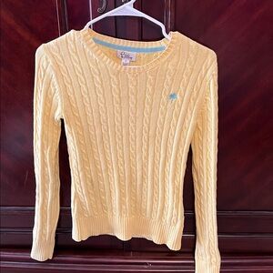 Lilly Pulitzer Cream Cable Knit Sweater